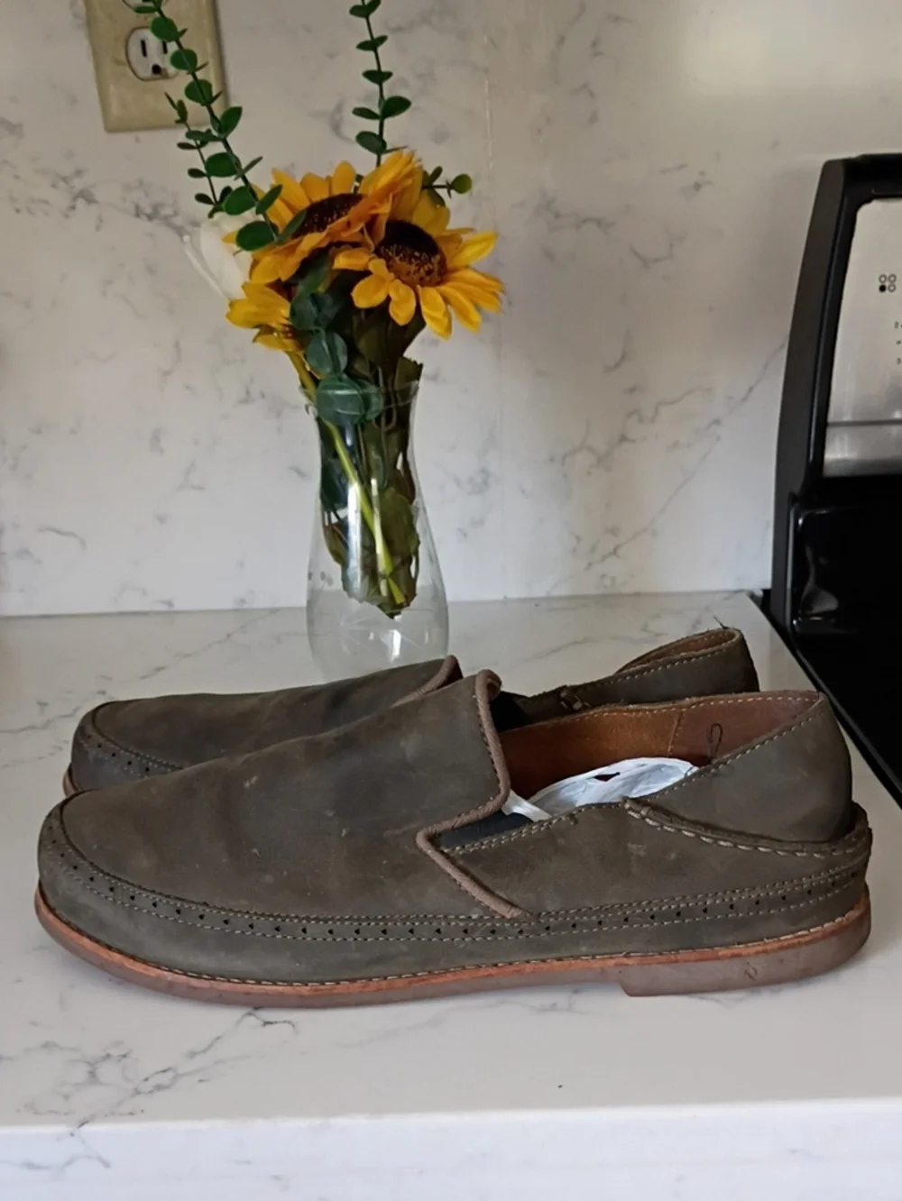 Olukai Men's Casual Slip-On Loafers in Brown